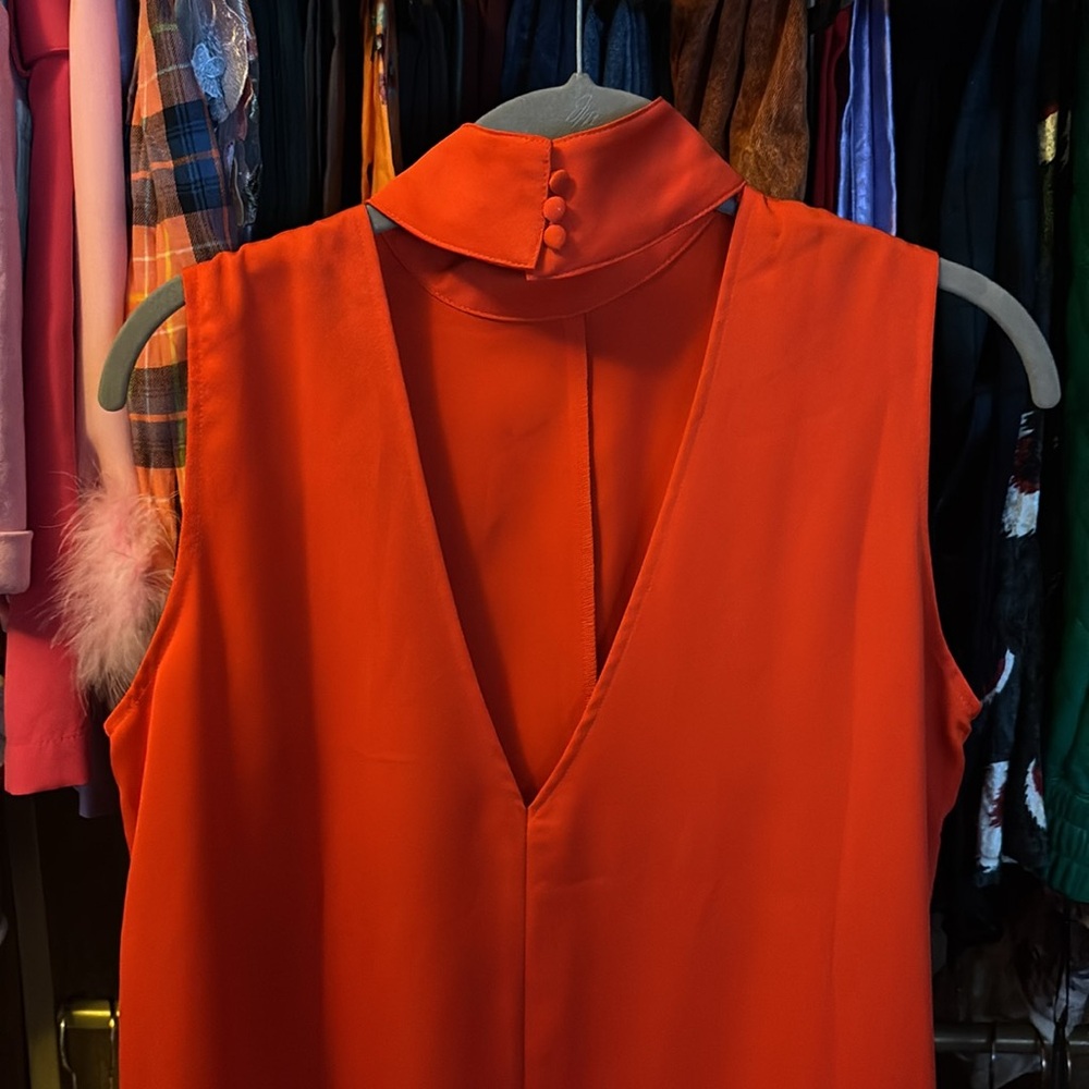 Nasty Gal Red Sleeveless Sheath Maxi Dress - Picture 3 of 3